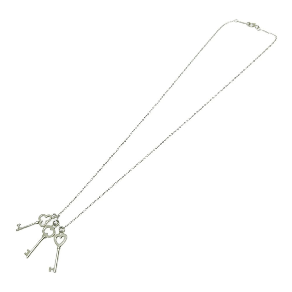 Tiffanyco Tiffany Silver Triple Key Necklace